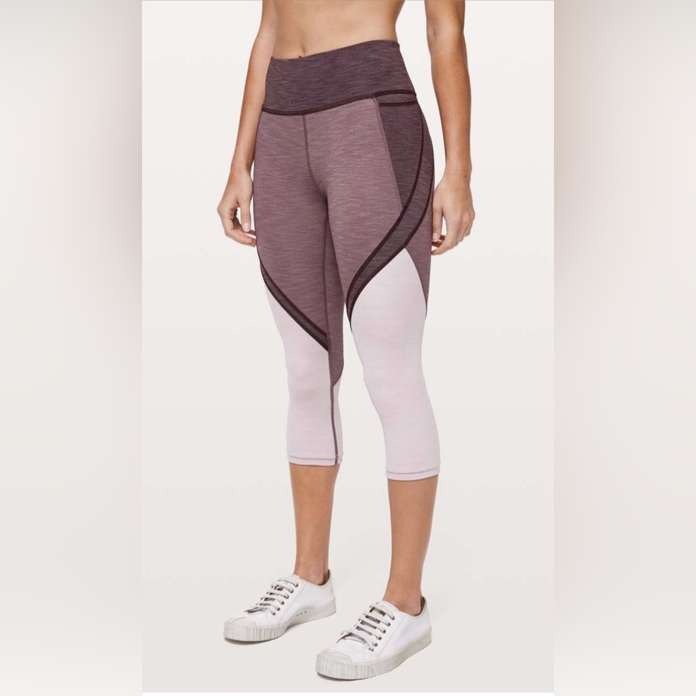 Lululemon Early Extension High Rise Crop Size 8